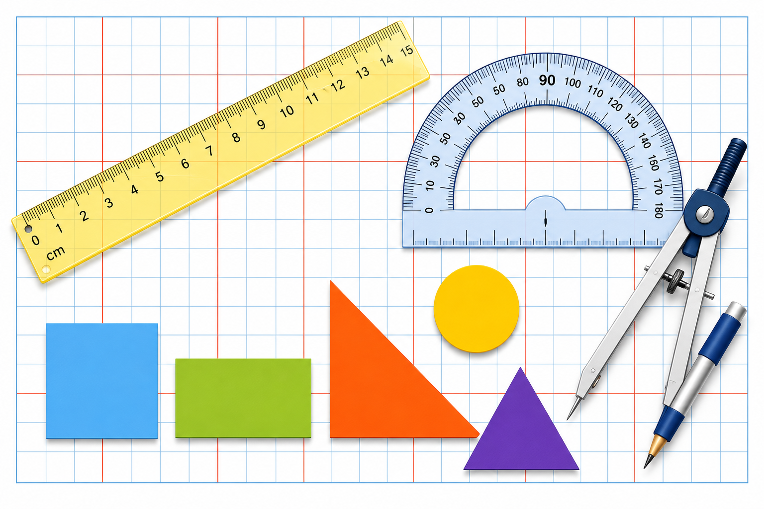 Measurement & Mensuration Learning System illustration